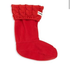 Hunter Rain-boot Cable-knit socks